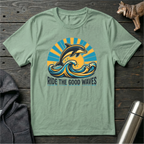 Ride the Good Waves Dolphin T-Shirt