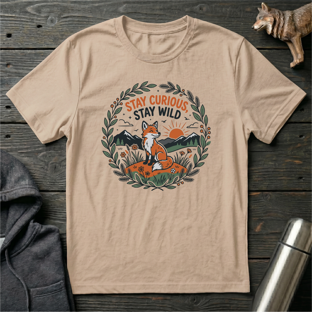 Stay Curious Stay Wild Fox T-Shirt