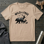 Wild & Free Forest Soul Bear Deer Rabbit T-Shirt