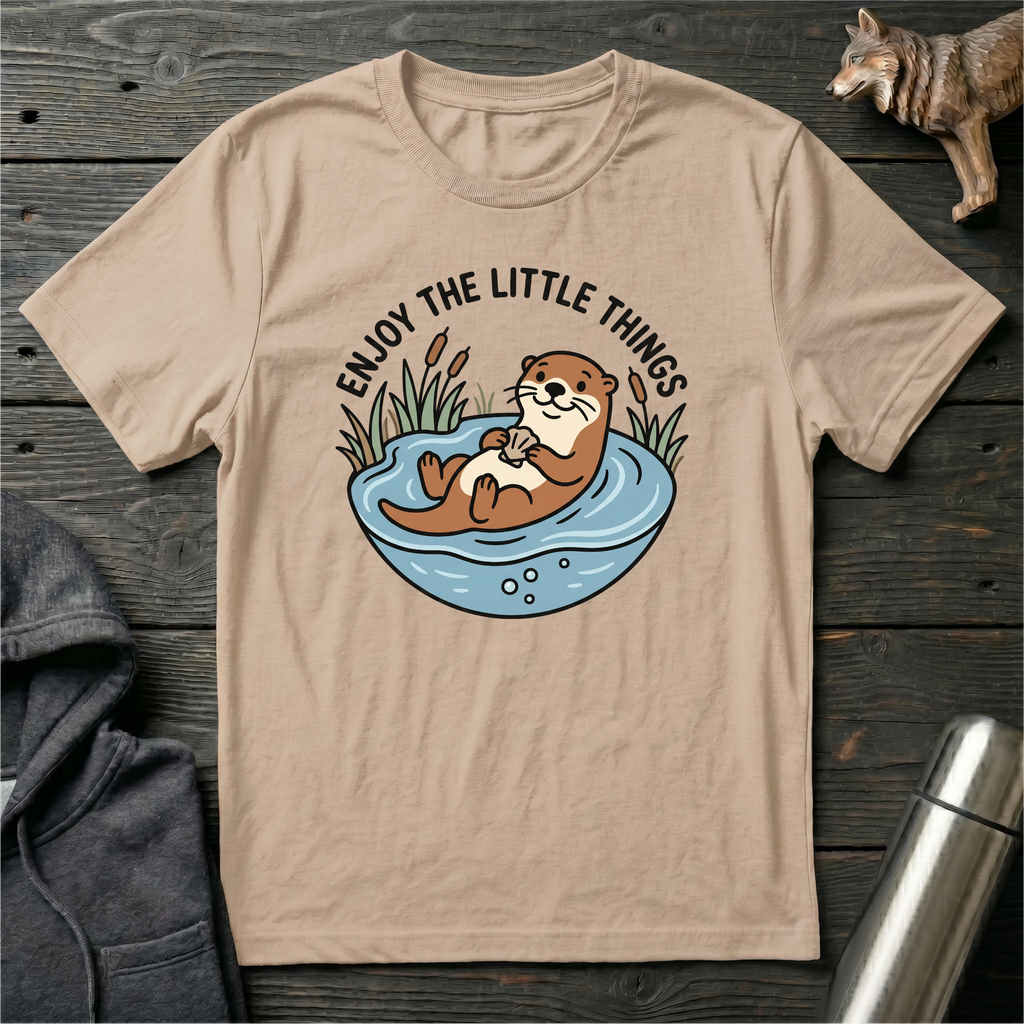 Enjoy the Little Things River Otter T-Shirt