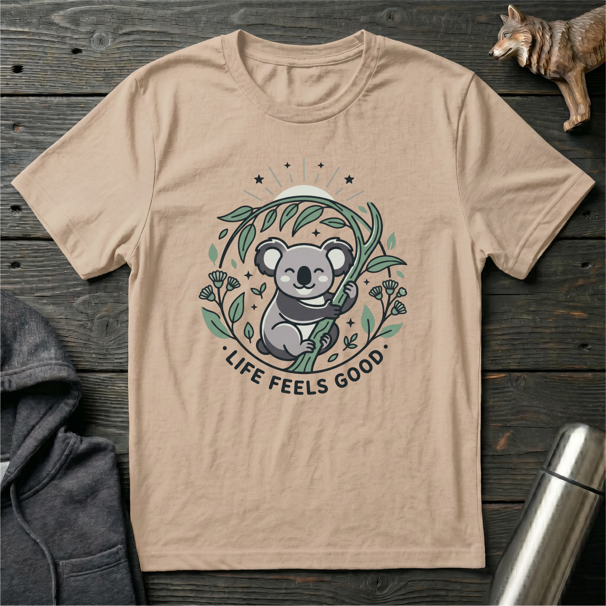 Life Feels Good Koala T-Shirt