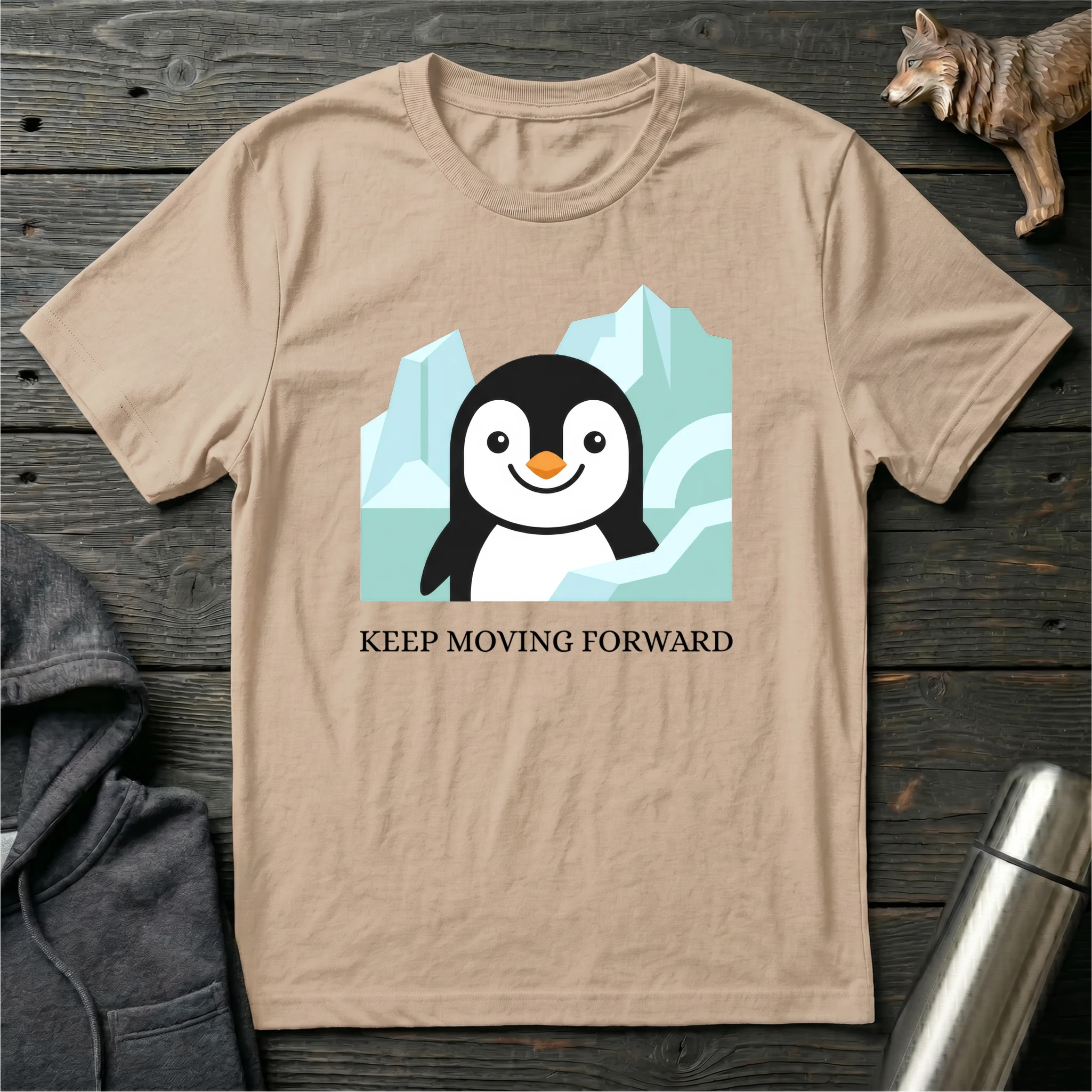 Keep Moving Forward Penguin T-Shirt