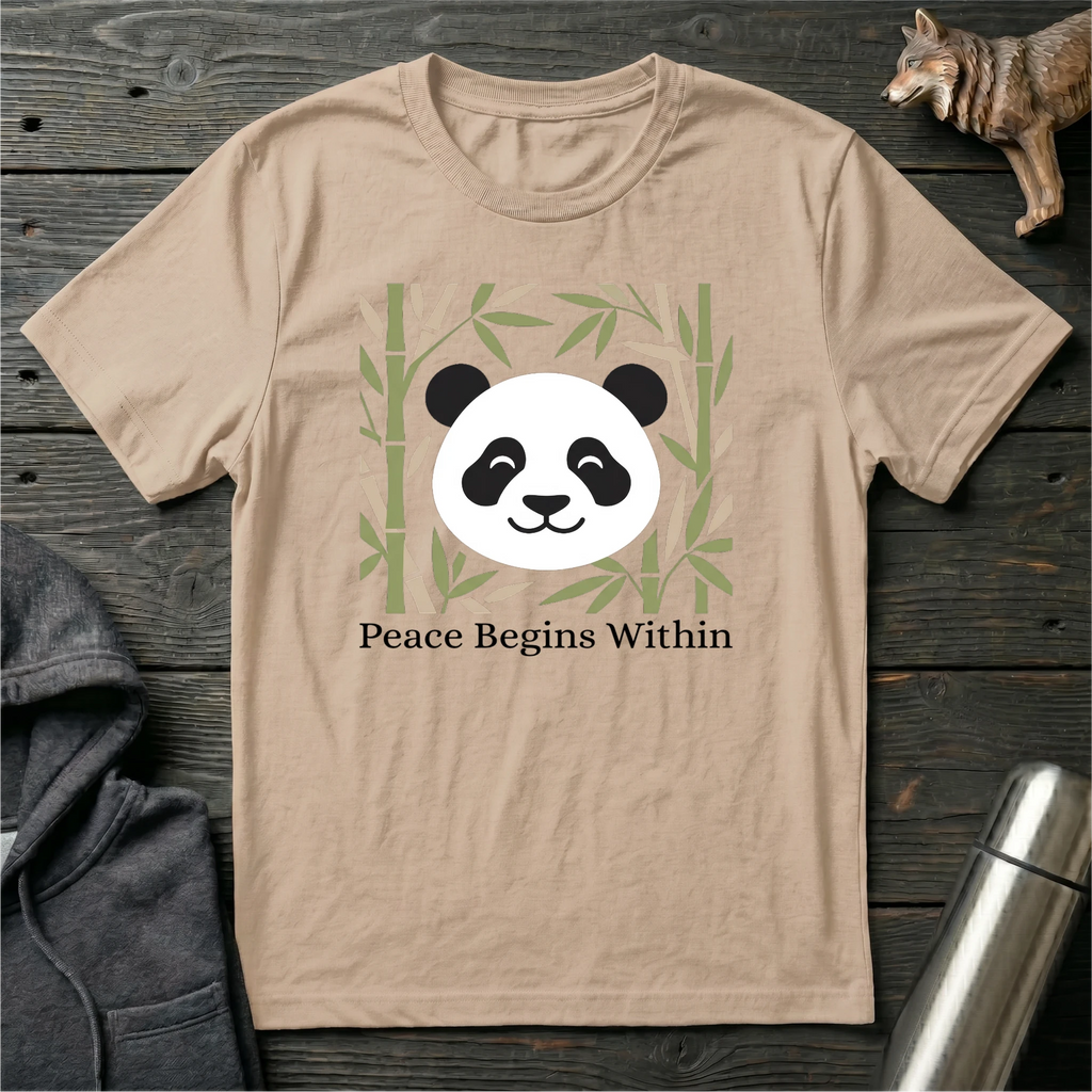 Peace Begin Within Panda T-Shirt