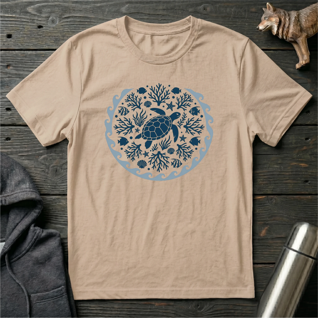 Flow With The Ocean Mandala T-Shirt