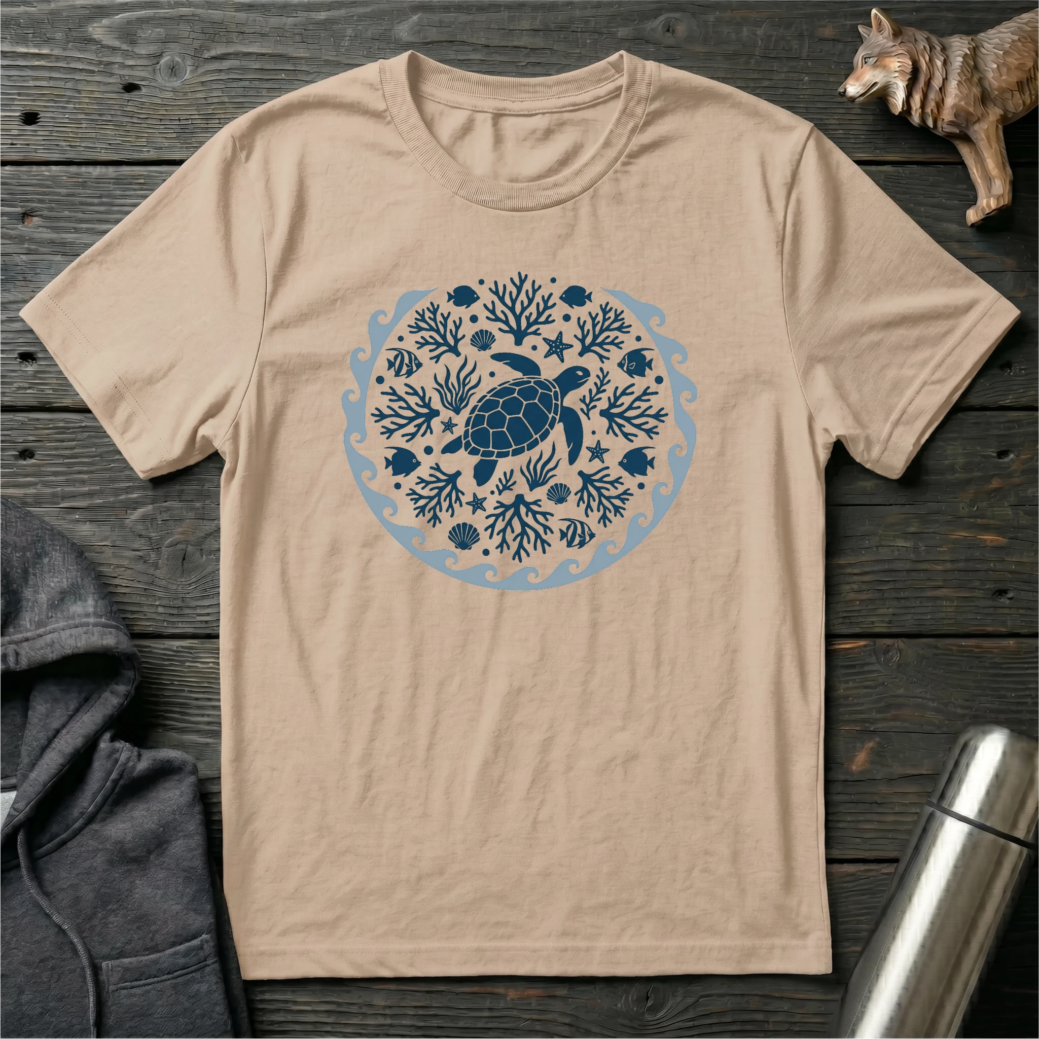 Flow With The Ocean Mandala T-Shirt