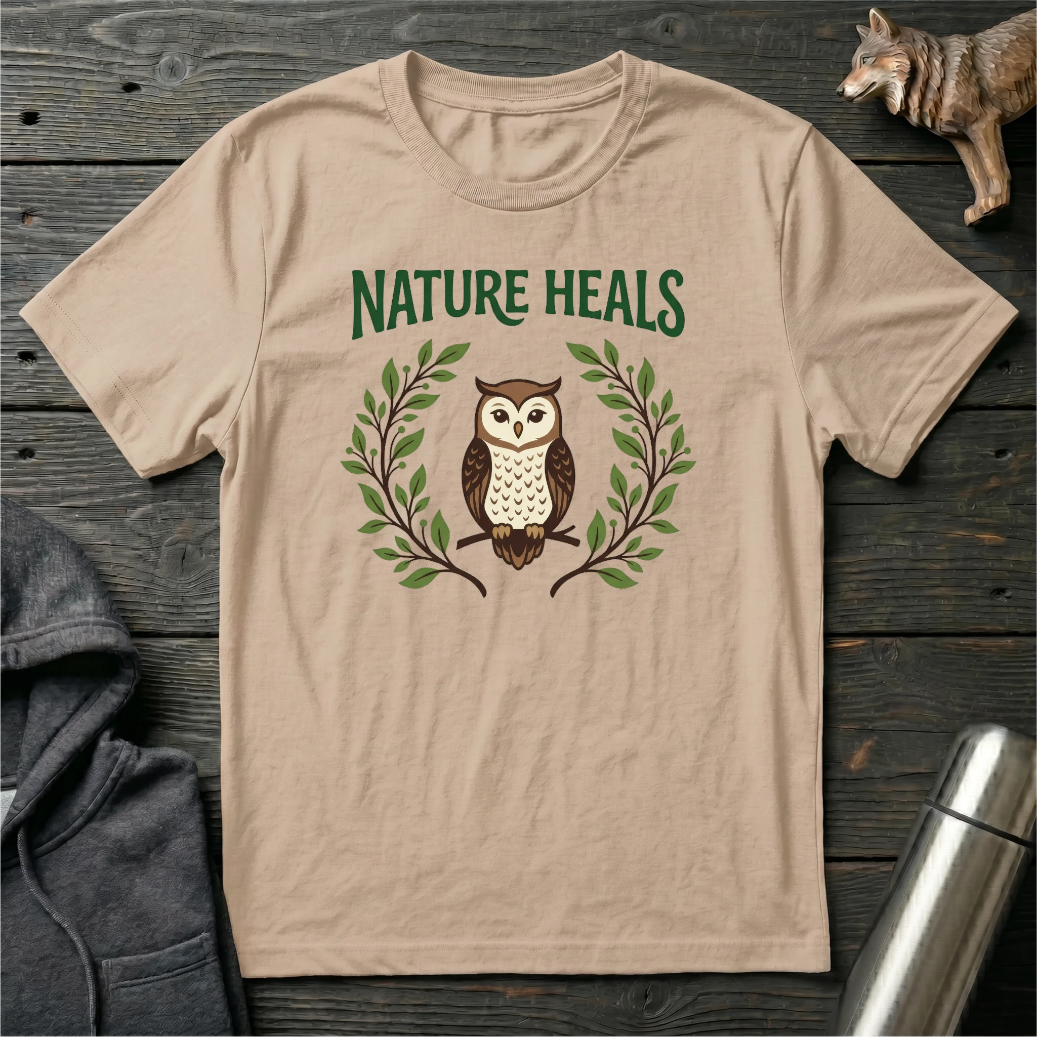Nature Heals Owl T-Shirt