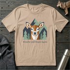 Breathe and Begin Again Deer T-Shirt