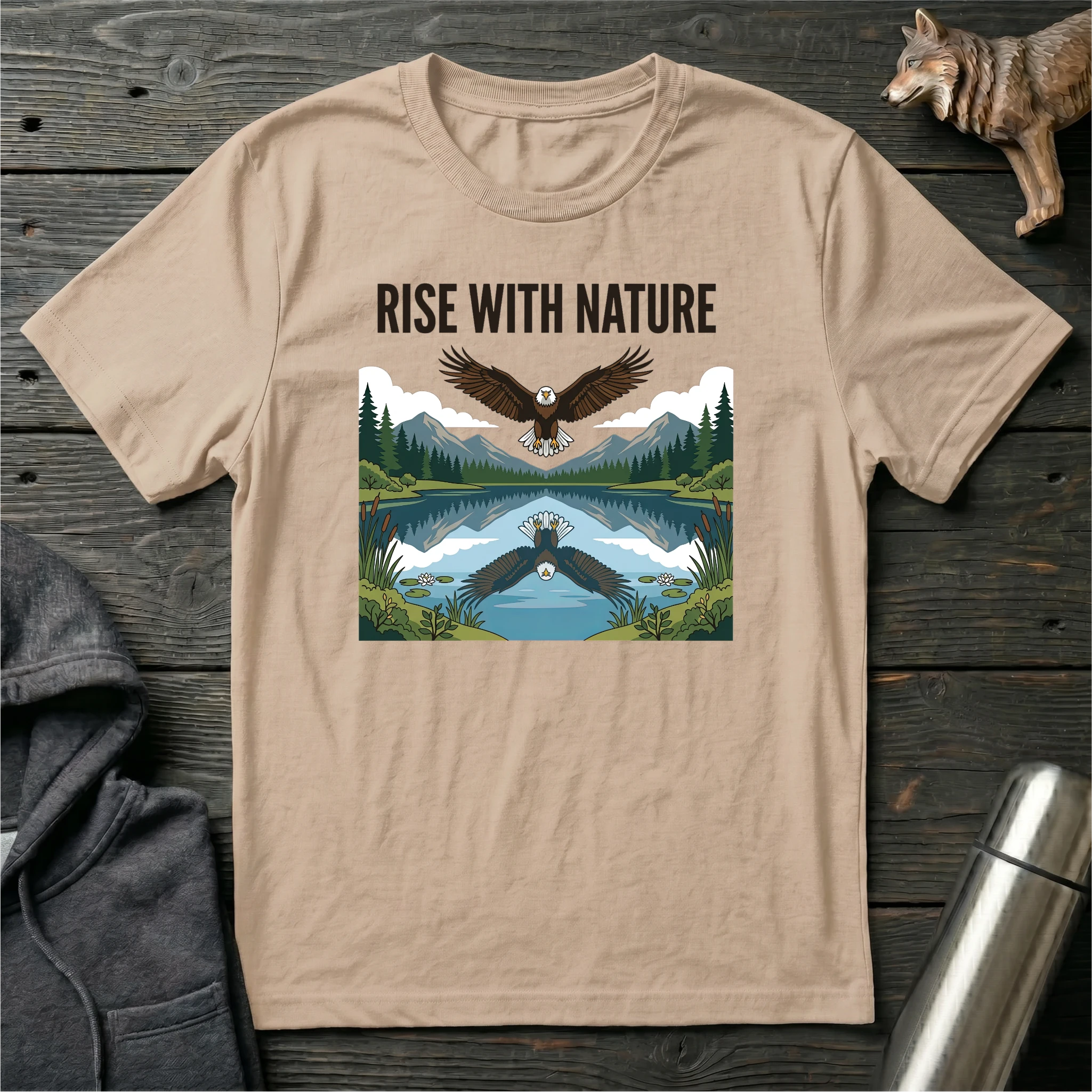 Rise with Nature Eagle T-Shirt