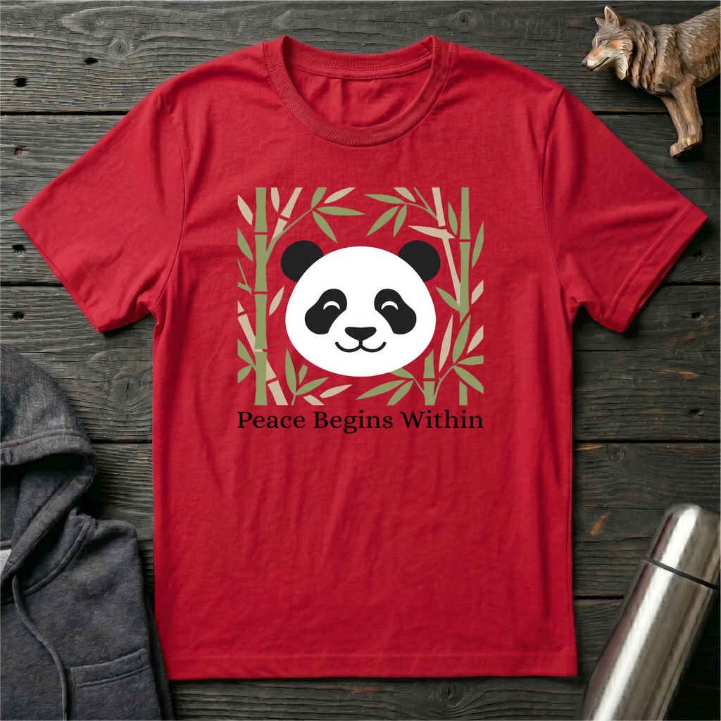 Peace Begin Within Panda T-Shirt