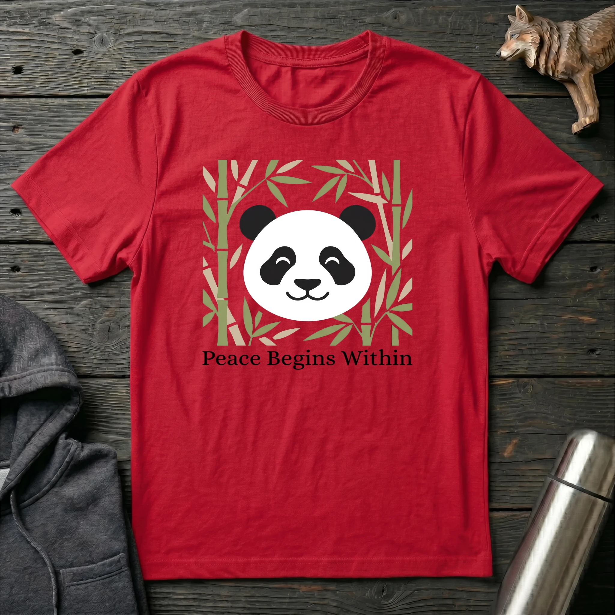 Peace Begin Within Panda T-Shirt