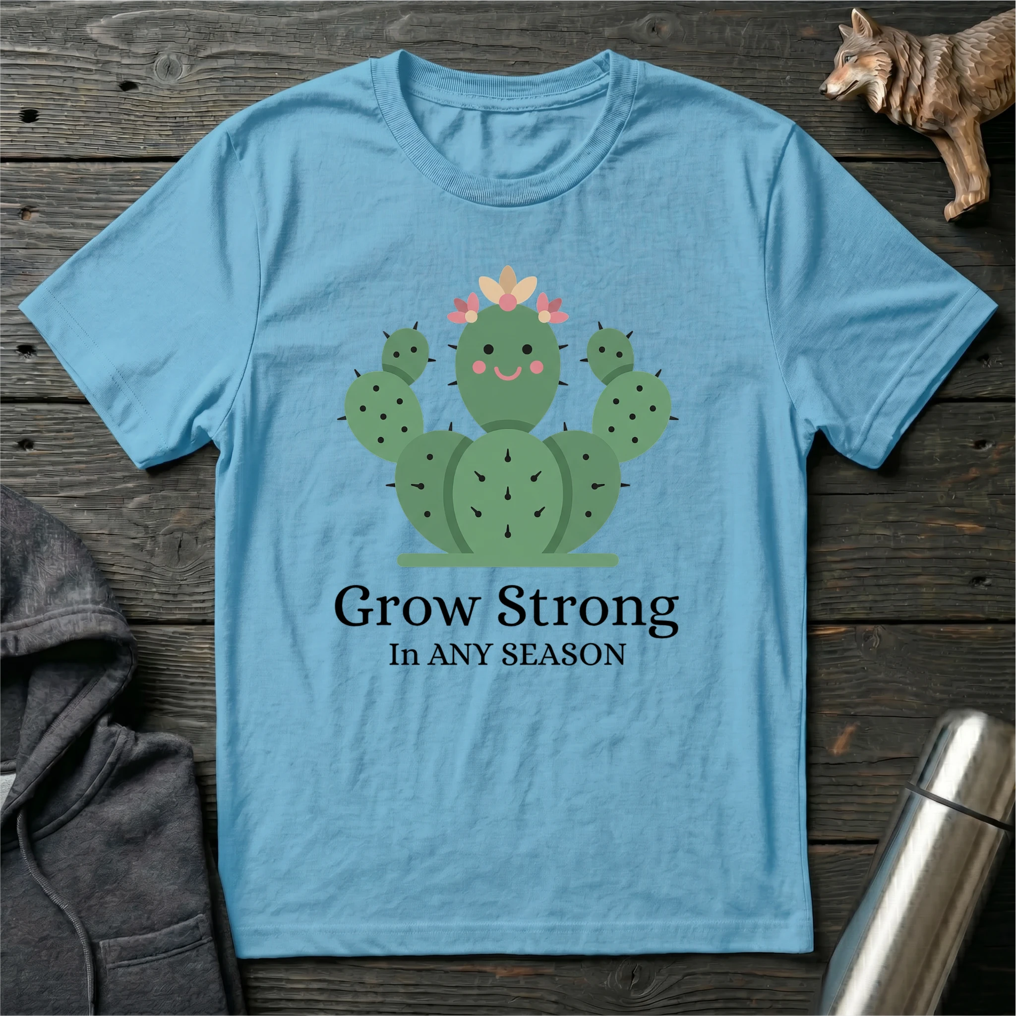 Grow Strong in Any Season Cactus T-Shirt
