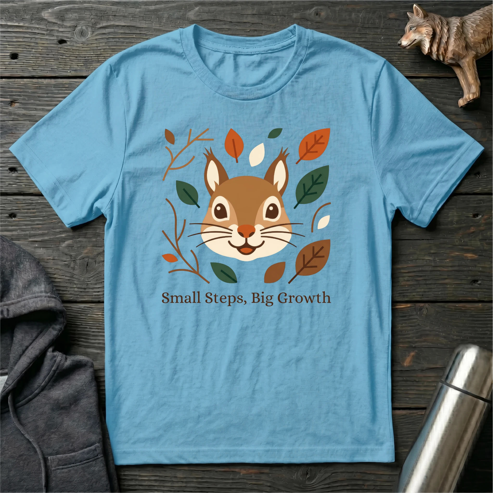 Small Steps, Big Growth Squirrel T-Shirt