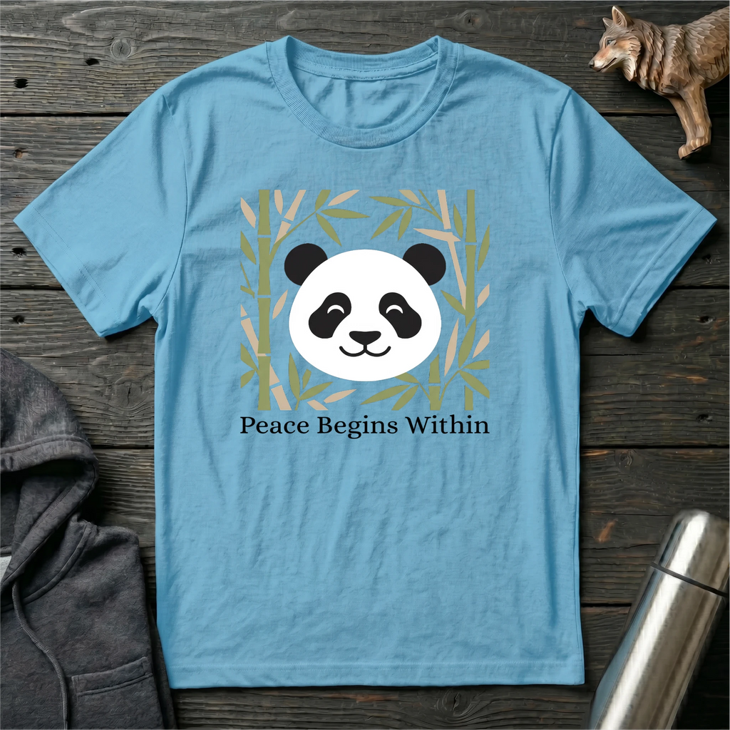 Peace Begin Within Panda T-Shirt