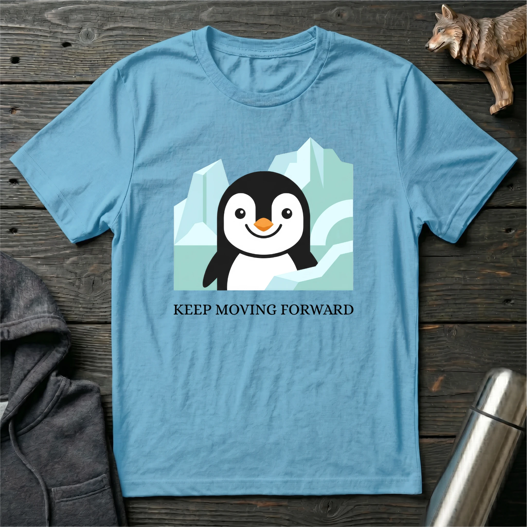 Keep Moving Forward Penguin T-Shirt