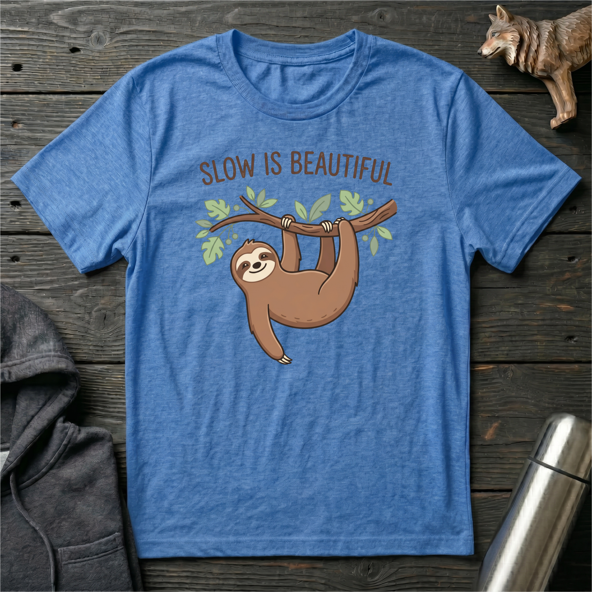 Slow Is Beautiful Sloth T-Shirt