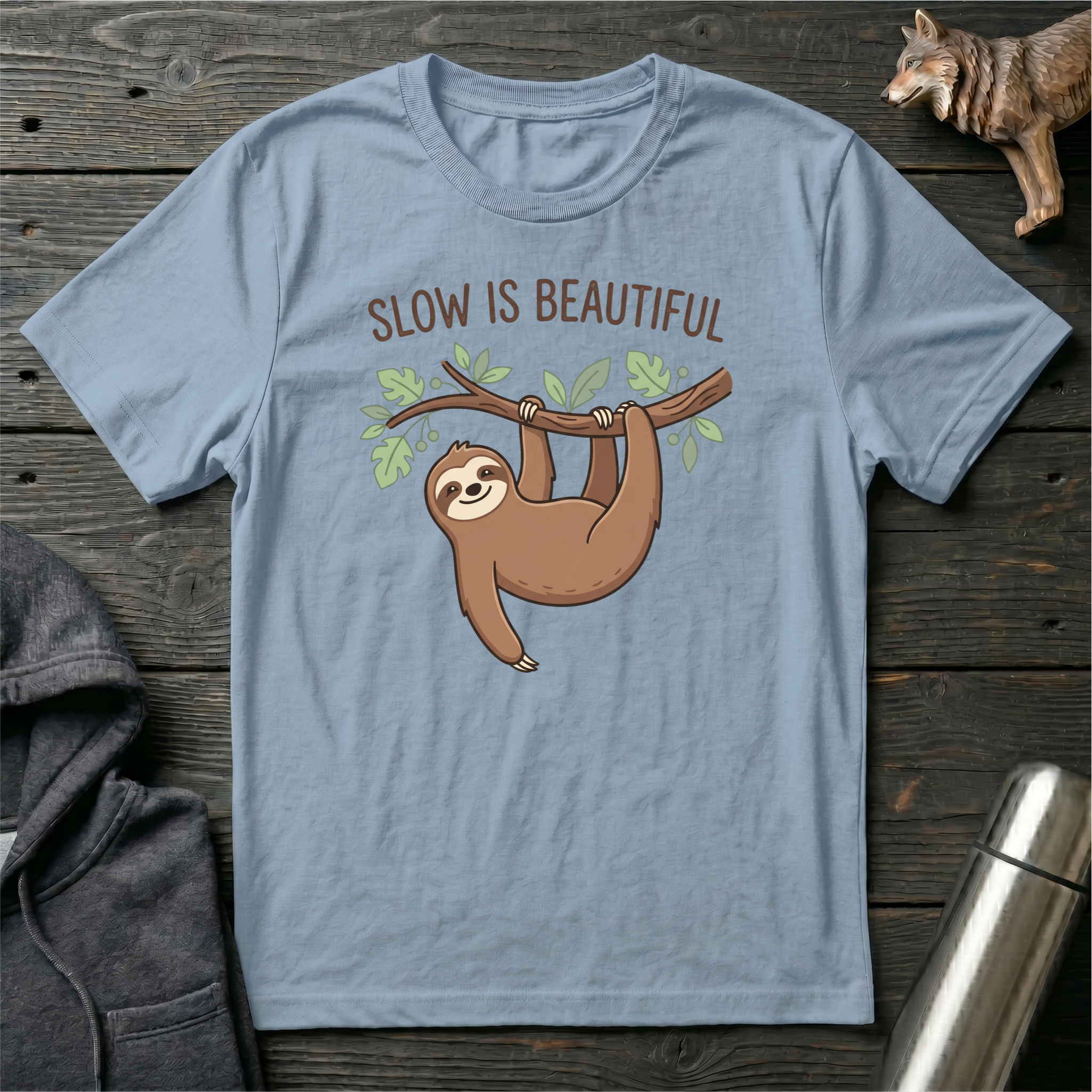 Slow Is Beautiful Sloth T-Shirt