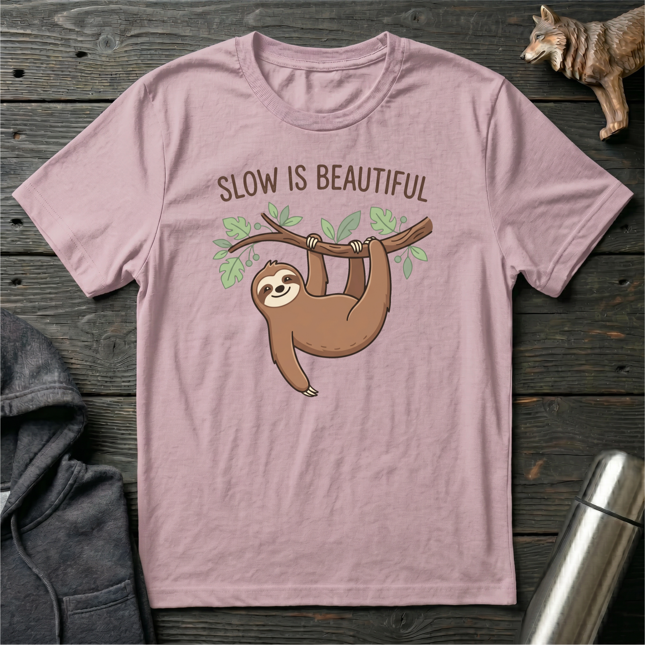 Slow Is Beautiful Sloth T-Shirt
