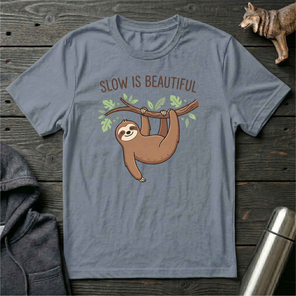 Slow Is Beautiful Sloth T-Shirt