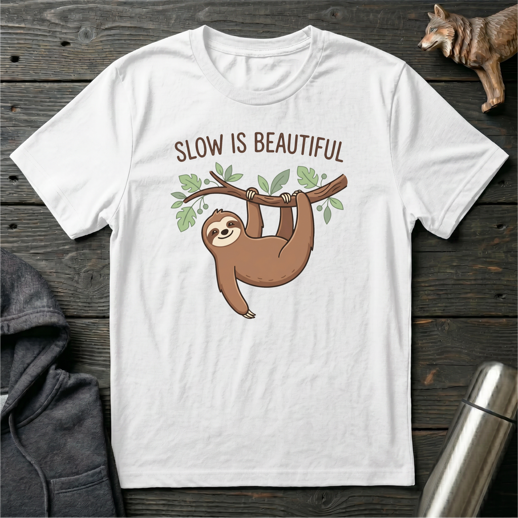 Slow Is Beautiful Sloth T-Shirt
