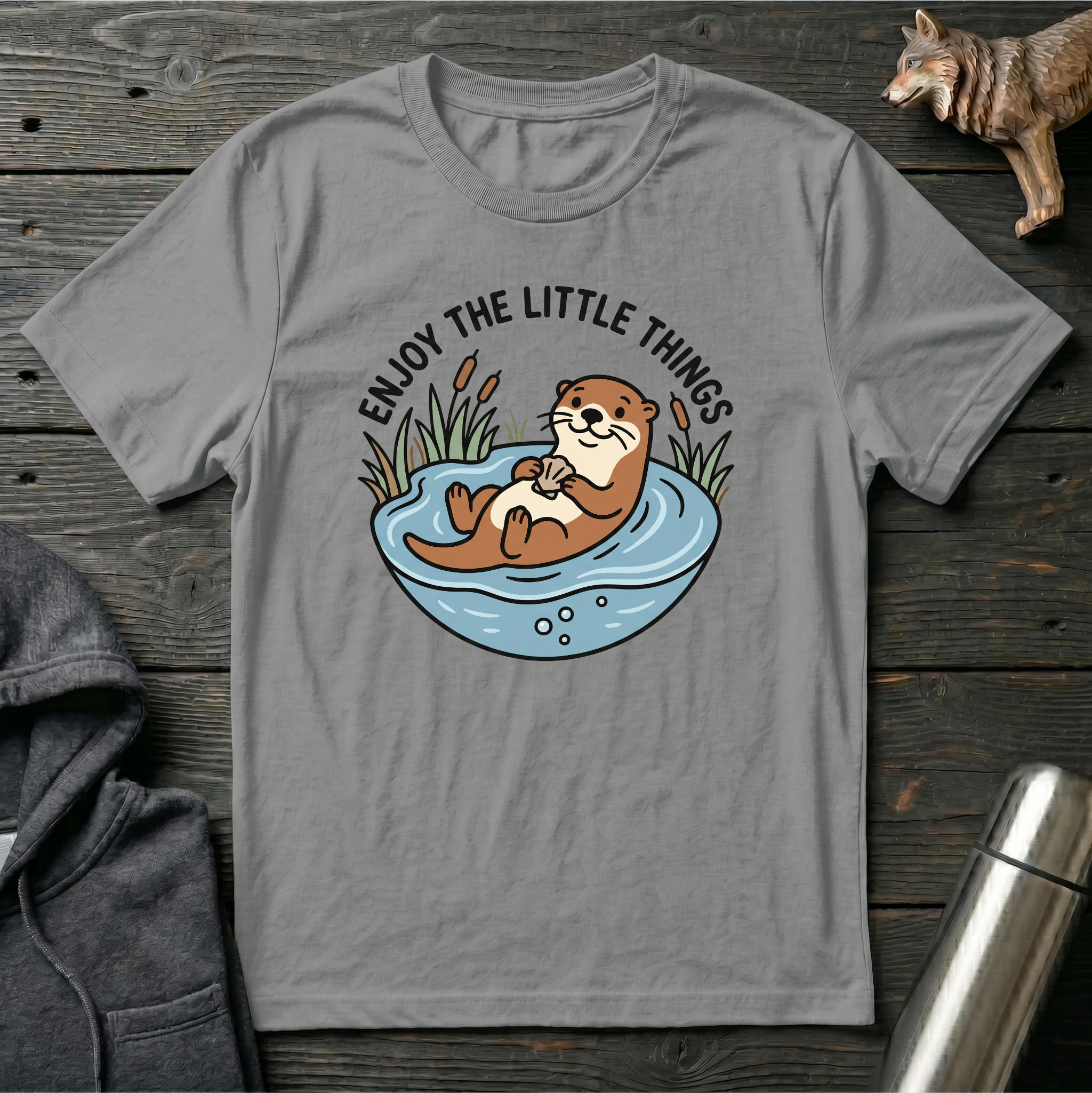 Enjoy the Little Things River Otter T-Shirt
