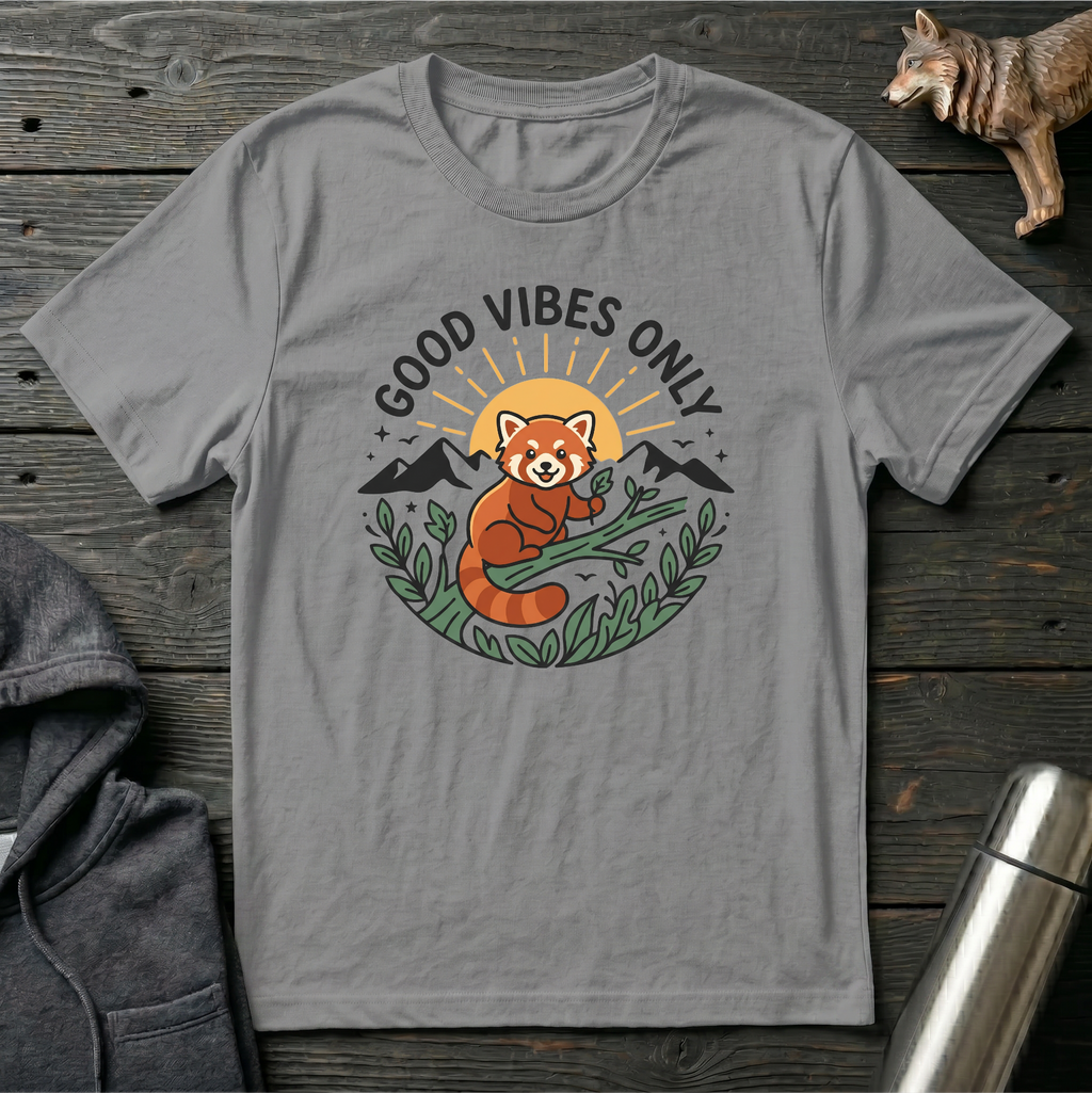 Good Vibes Only Red Panda T-Shirt