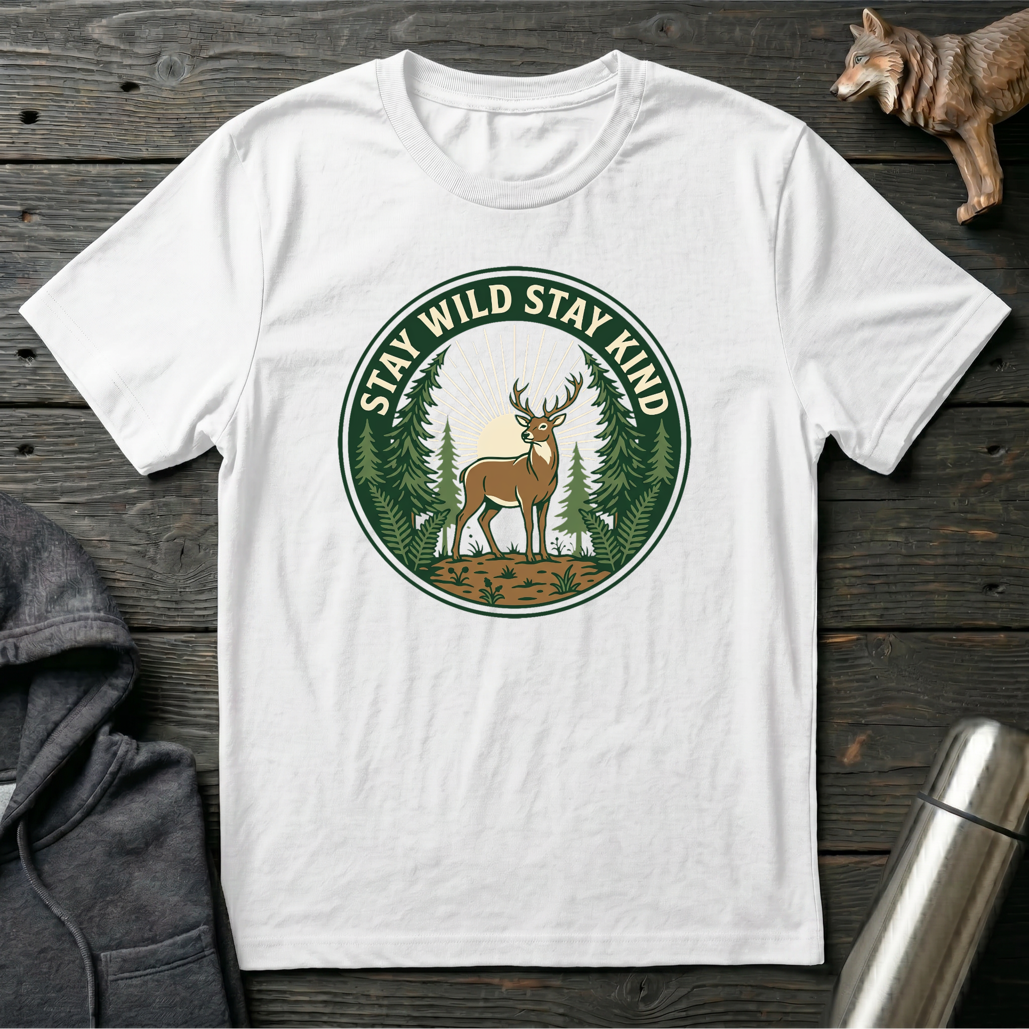 Stay Wild Stay Kind Deer T-Shirt
