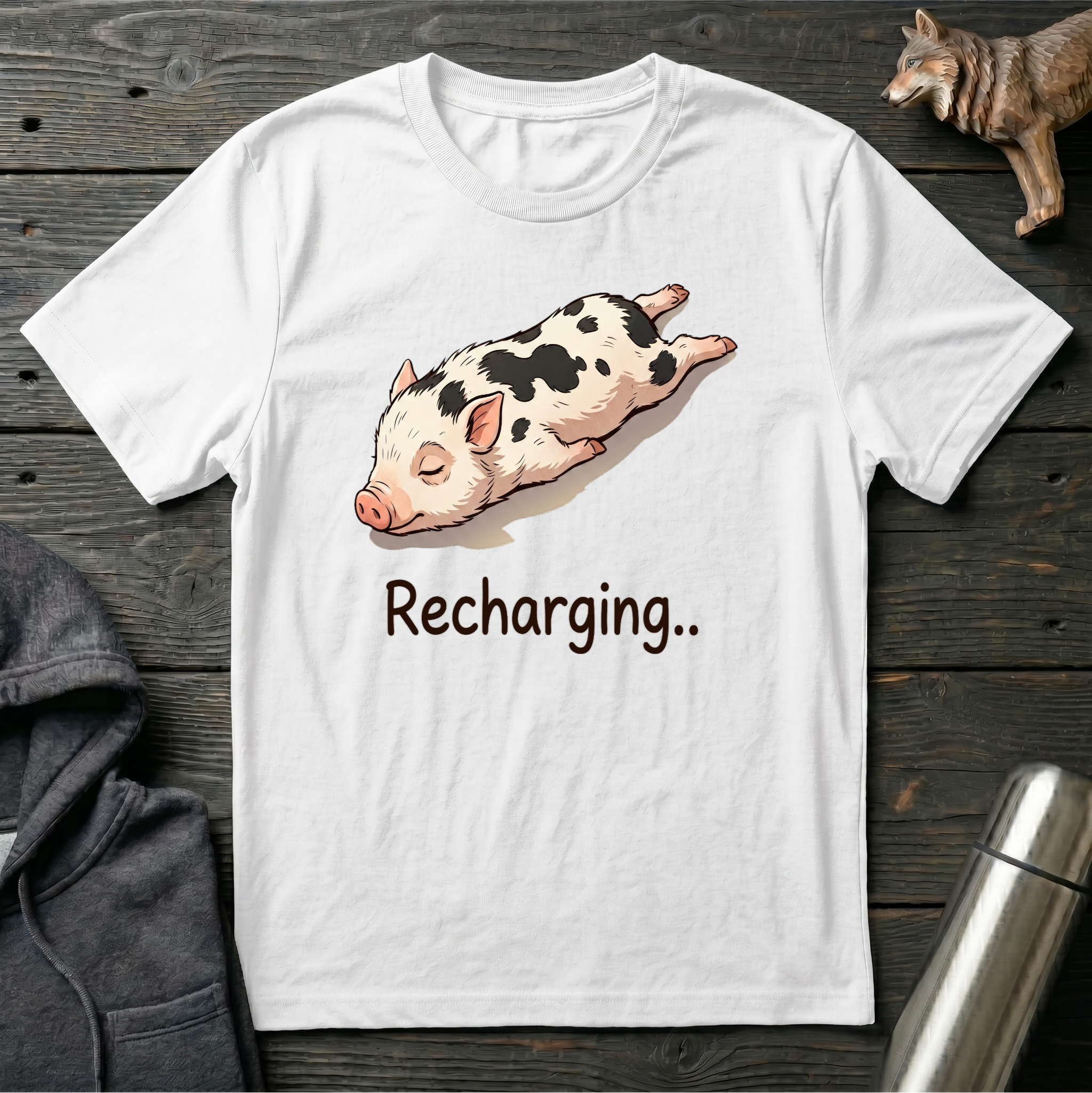 Recharging Pig T-Shirt