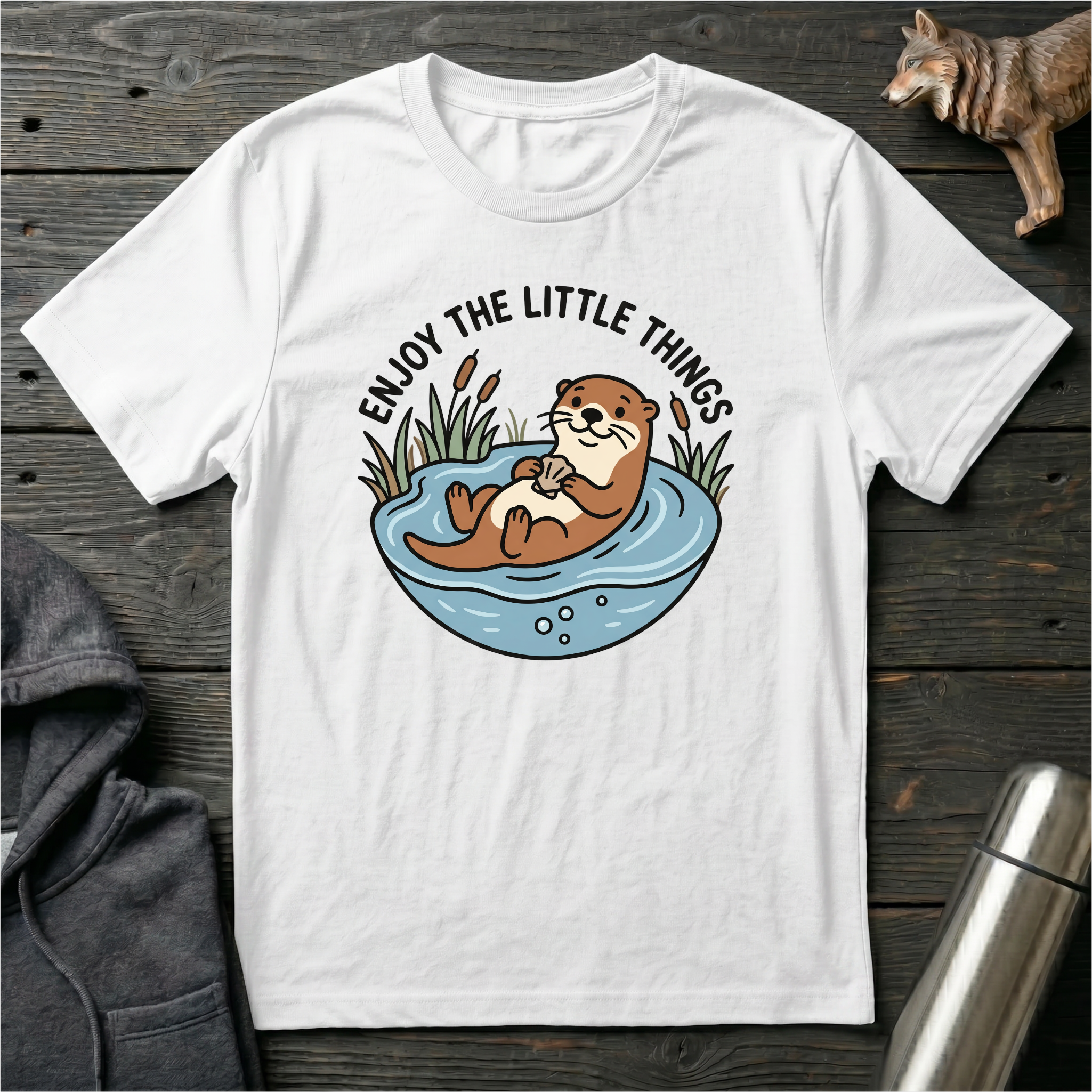 Enjoy the Little Things River Otter T-Shirt