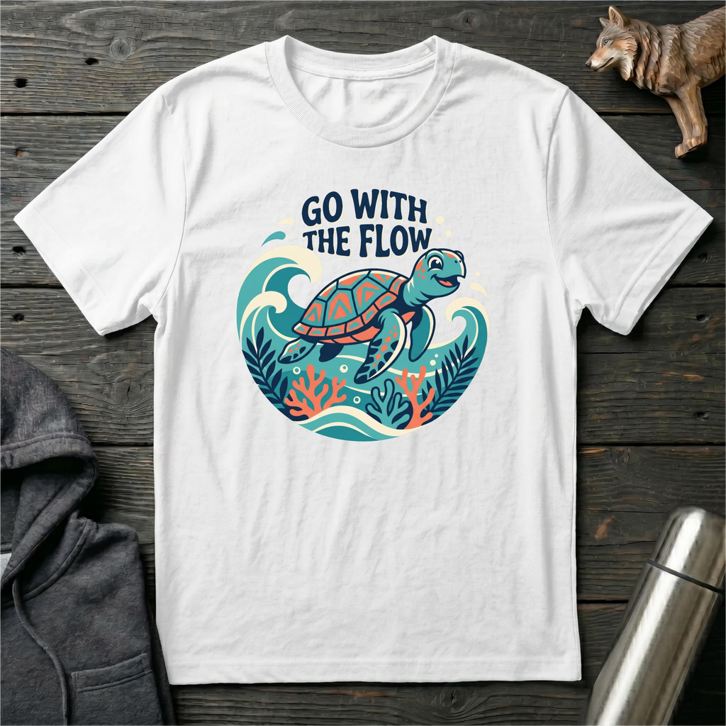 Go With the Flow Turtle T-Shirt