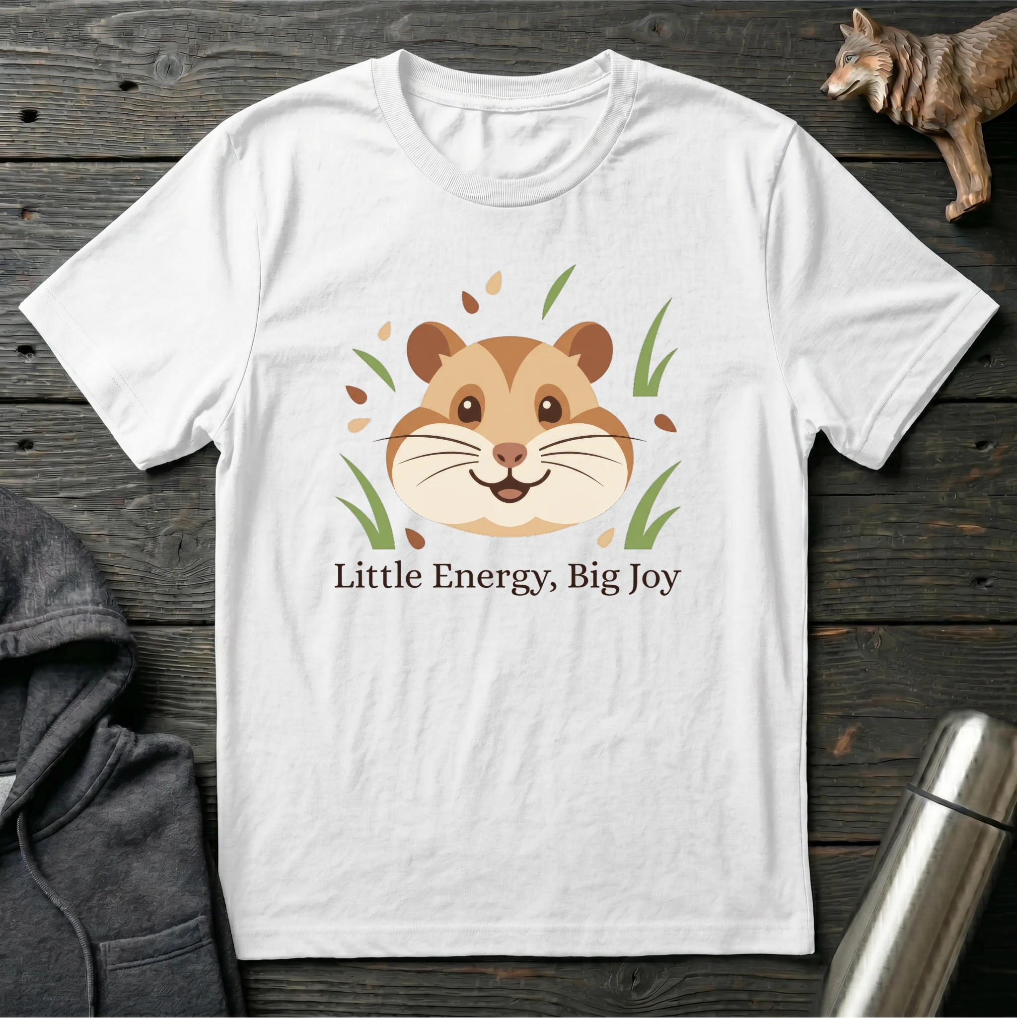 Little Energy, Big Joy Hamster T-Shirt
