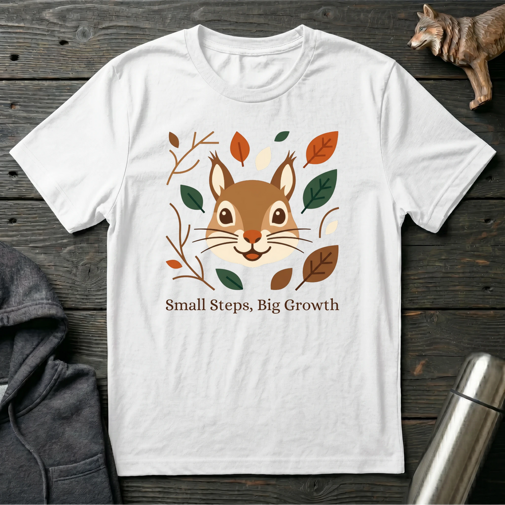 Small Steps, Big Growth Squirrel T-Shirt