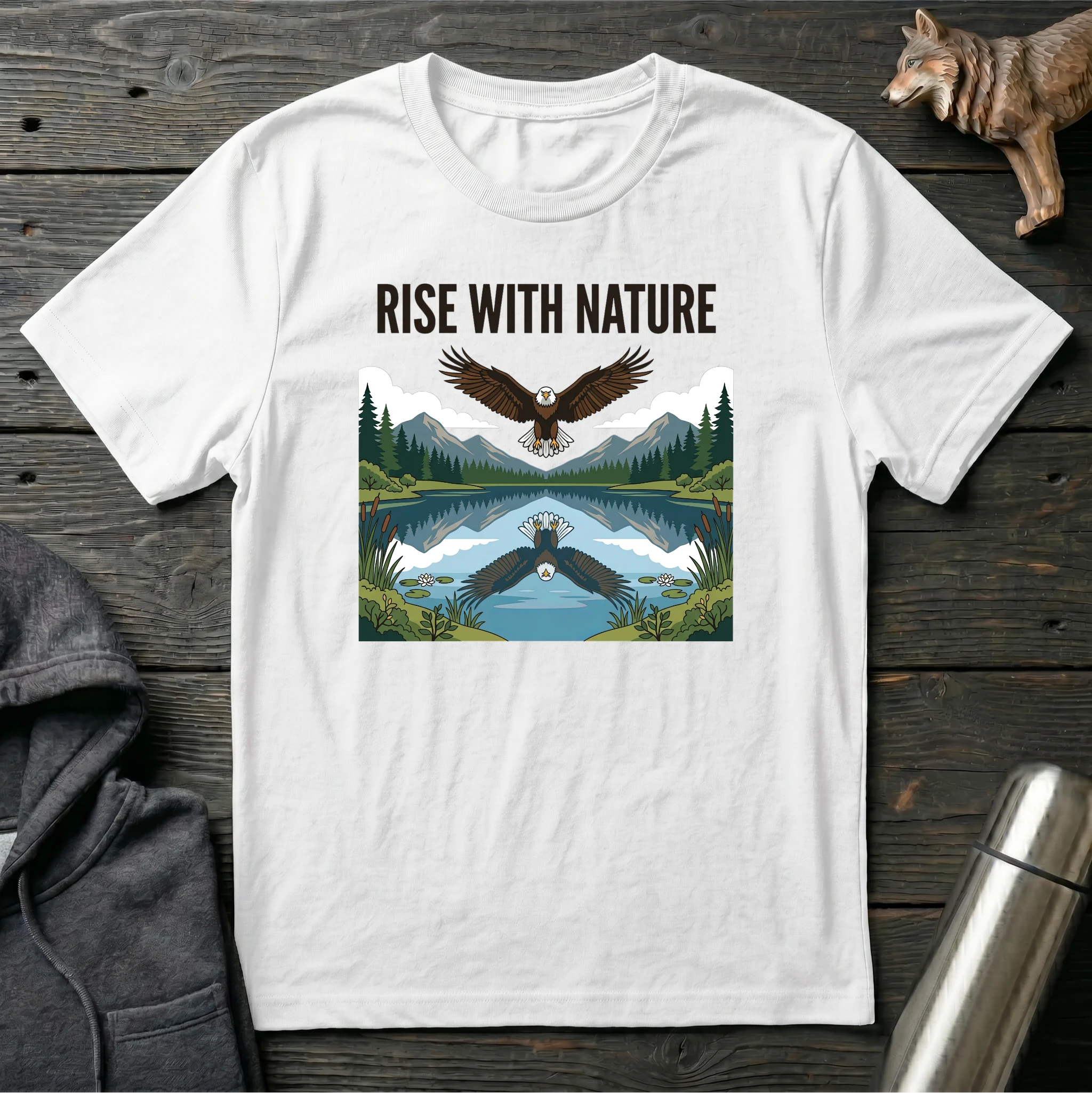 Rise with Nature Eagle T-Shirt
