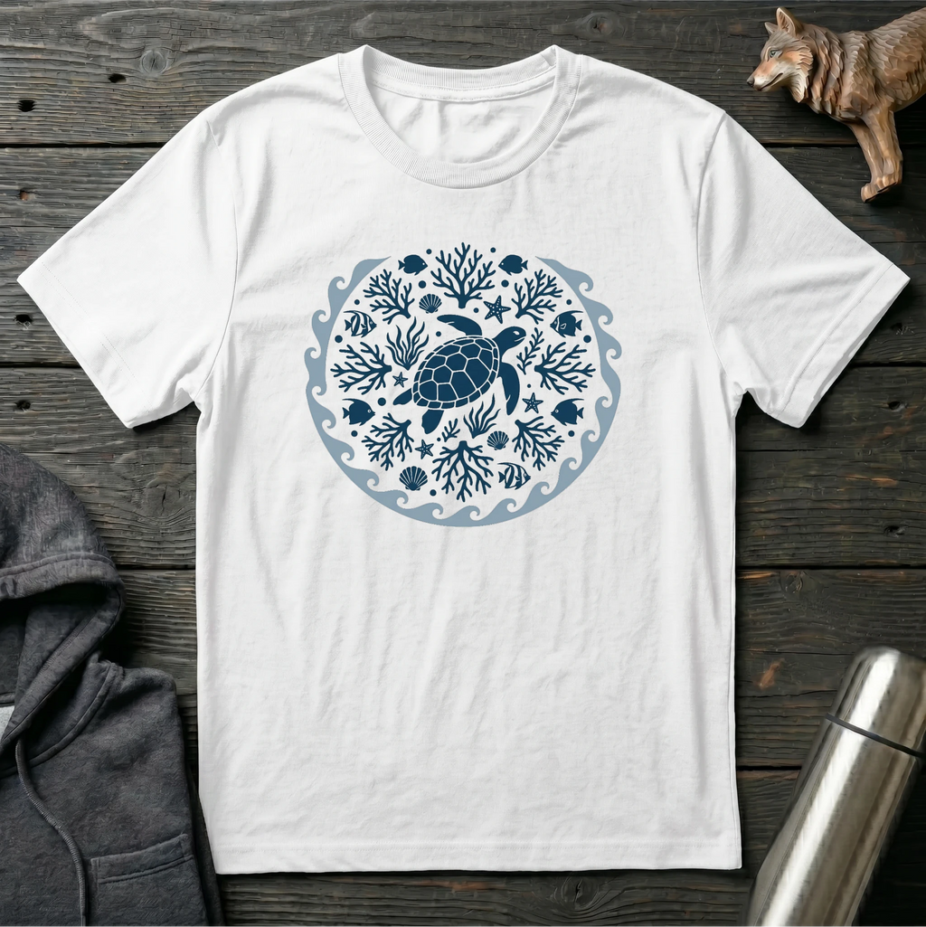 Flow With The Ocean Mandala T-Shirt