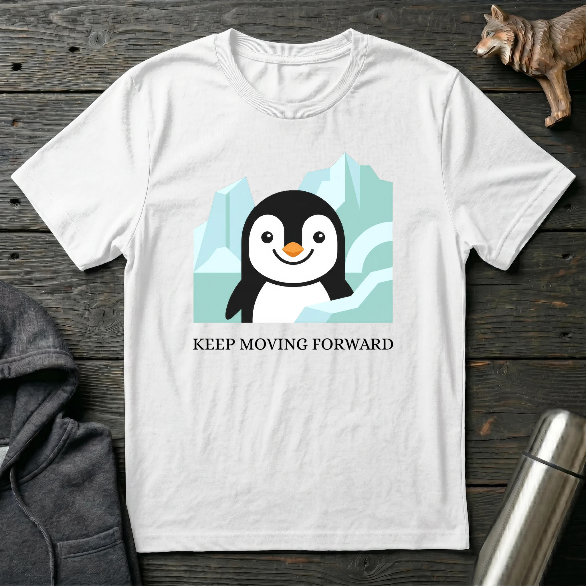 Keep Moving Forward Penguin T-Shirt
