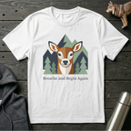 Breathe and Begin Again Deer T-Shirt